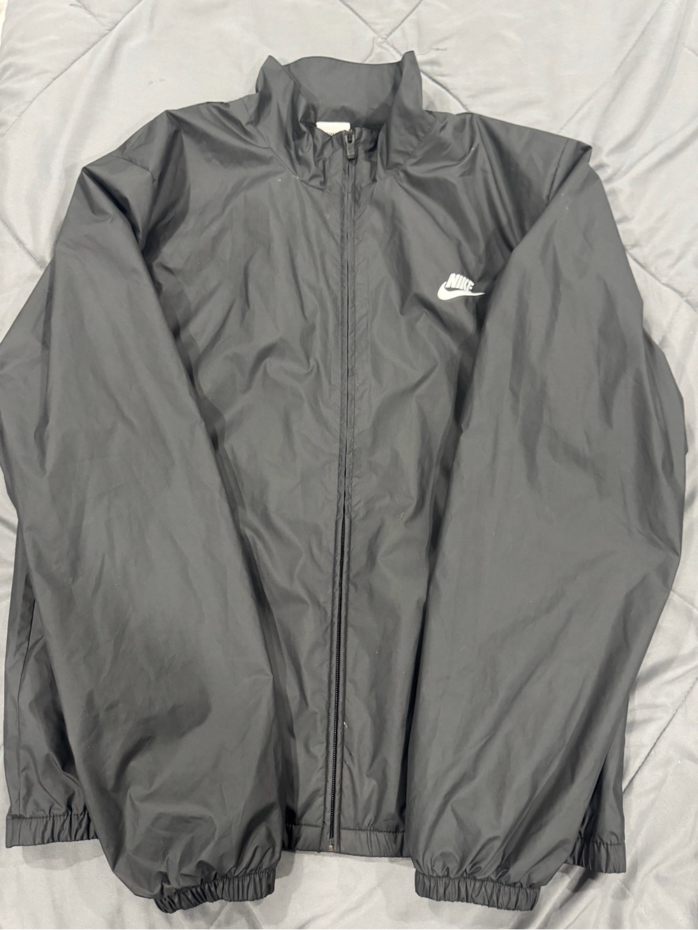 Nike Black Full-Zip Windbreaker Jacket